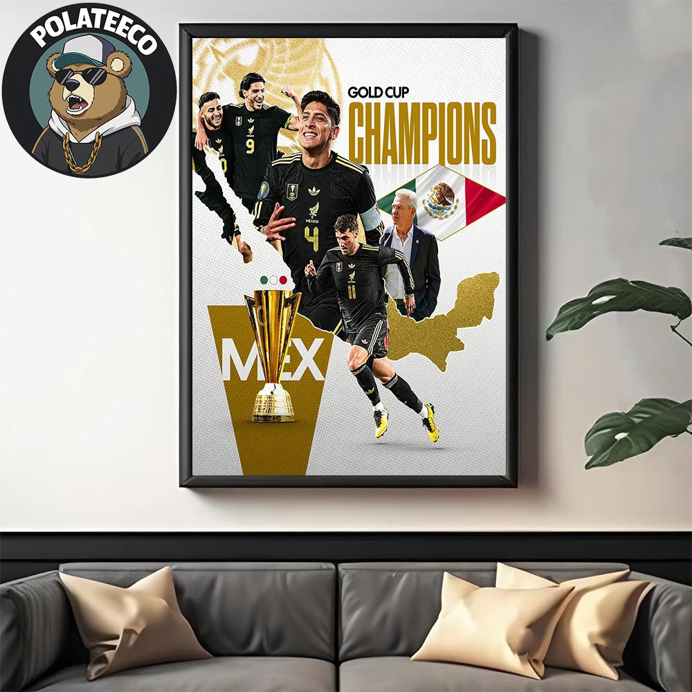 2025 Gold Cup Champions Mexico Defeats USMNT For 2nd-Straight Champions Title And 10th Championships Title In History Wall Art Home Decor Poster Canvas 2025 Gold Cup Champions Mexico Defeats USMNT For 2nd-Straight Champions Title And 10th Championships Title In History Wall Art Home Decor Poster Canvas