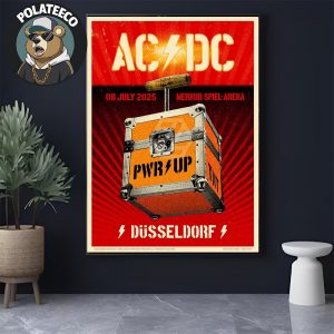 ACDC Dusseldorf Concert Poster 2025 PWR UP Tour At Merkur Spiel-Arena In Germany On July 8th 2025 Home Decor Poster Canvas