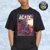 ACDC Whole Lotta Rosie Madrid 2025 PWR UP Tour At Riyadh Air Metropolitano In Spain On July 12-16 2025 Two Sided Unisex T-Shirt