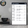 ATP Tour 2026 Season Calendar January To June Official Poster Home Decor Poster Canvas