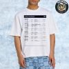ATP Tour 2026 Season Calendar January To June Official Poster Unisex T-Shirt