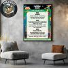 Wu Tang Clan Columbus Ohio 2025 Concert Poster At Nationwide Arena On July 9 Home Decor Wall Art Poster Canvas
