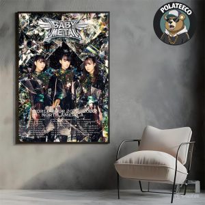 Babymetal World Tour 2025-2026 North America Poster Schedule Dates And Cities List Home Decor Wall Art Poster Canvas