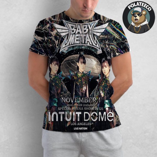 Babymetal World Tour 2025-2026 Special Arena Show At Intuit Dome In Los Angeles US On November 1st All Over Print T-Shirt