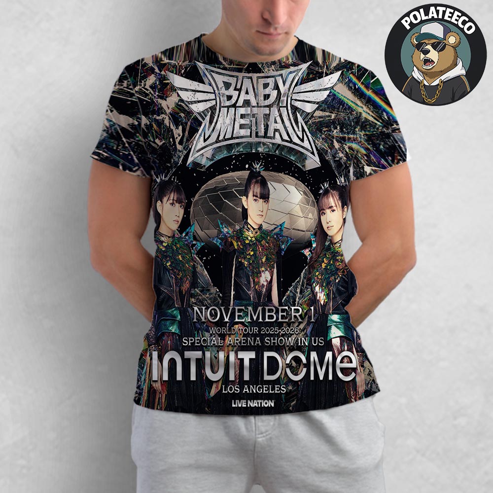 Babymetal World Tour 2025-2026 Special Arena Show At Intuit Dome In Los Angeles US On November 1st All Over Print T-Shirt Babymetal World Tour 2025-2026 Special Arena Show At Intuit Dome In Los Angeles US On November 1st All Over Print T-Shirt