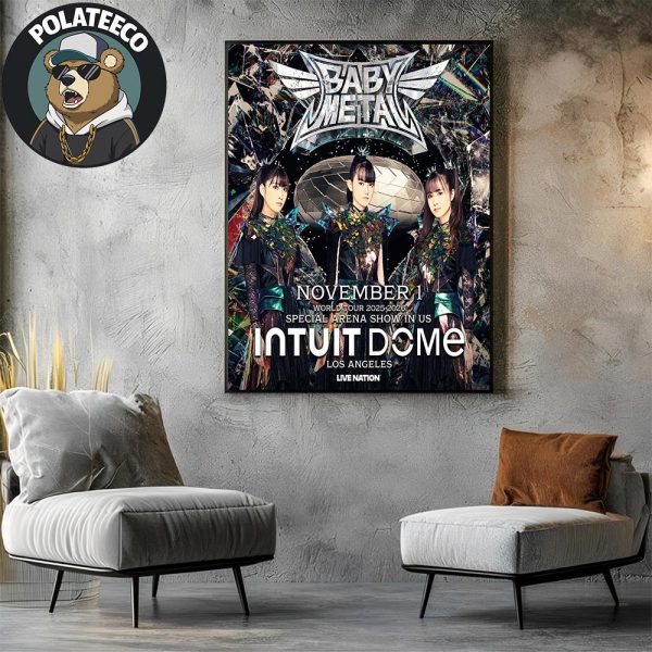 Babymetal World Tour 2025-2026 Special Arena Show At Intuit Dome In Los Angeles US On November 1st Wall Art Home Decor Poster Canvas