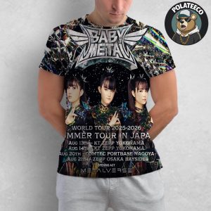 Babymetal World Tour 2025-2026 Summer Tour In Japan Schedule Dates List On August All Over Print T-Shirt