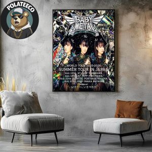 Babymetal World Tour 2025-2026 Summer Tour In Japan Schedule Dates List On August Wall Art Home Decor Poster Canvas