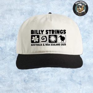 Billy Strings 2025 Australia And New Zealand Tour Exclusive Merchandise 4 Icon Artwork By Jessie Crawford Classic Hat Cap