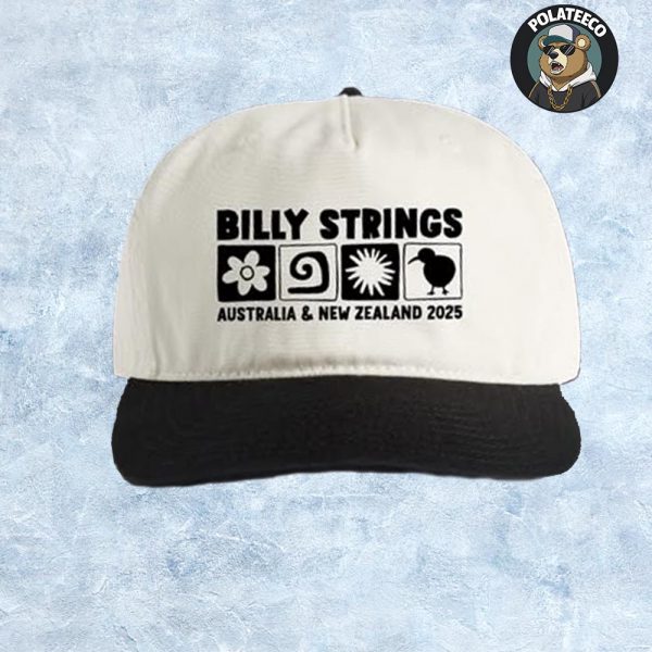 Billy Strings 2025 Australia And New Zealand Tour Exclusive Merchandise 4 Icon Artwork By Jessie Crawford Classic Hat Cap