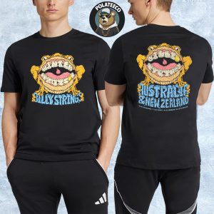 Billy Strings 2025 Australia And New Zealand Tour Exclusive Merchandise Artwork By Logan Fox Two Sided Unisex T-Shirt