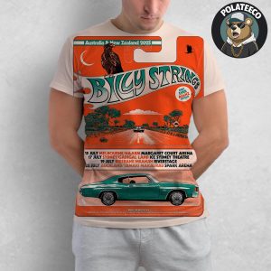 Billy Strings 2025 Australia And New Zealand Tour Poster Dates List All Over Print Shirt