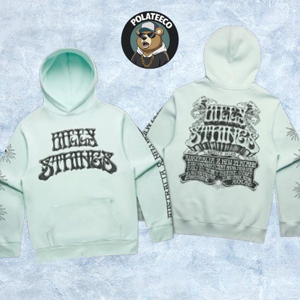 Billy Strings Australia And New Zealand Tour 2025 Exclusive Merchandise Artwork By Logan Fox Hoodie
