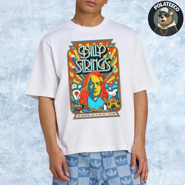Billy Strings Melbourne 2025 Poster At Margaret Court Arena On July 15th 2025 For Australia And New Zealand Tour Unisex T-Shirt