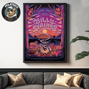 Billy Strings Sydney 2025 Concert Poster At ICC Sydney Theatre In Australia On July 17 2025 Home Decor Poster Canvas