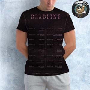 Blackpink Deadline World Tour 2025-2026 Poster Schedule Dates List All Over Print Shirt
