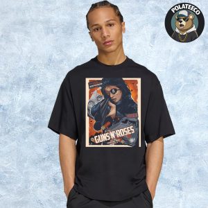 Guns N Roses Stockholm SE 2025 World Tour Poster Welcome To The Jungle At Strawberry Arena On July 4th 2025 Unisex Essential T-Shirt