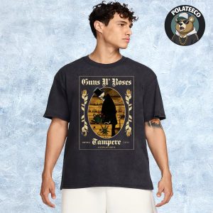 Guns N Roses Tampere 2025 World Tour Summer Poster Shows At Ratina Stadium In Finland On July 7 2025 Unisex Essential T-Shirt