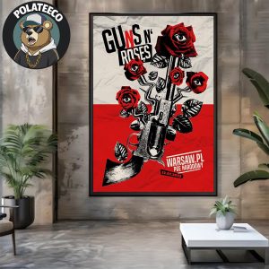 Guns N Roses Warsaw 2025 World Tour Summer Poster At PGE Narodowy In Poland On July 12 2025 Home Decor Poster Canvas