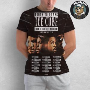 Ice Cube Truth To Power Four Decades Of Attitude North America Tour Fall 2025 Schedule Dates And Cities List All Over Print Shirt
