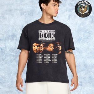 Ice Cube Truth To Power Four Decades Of Attitude North America Tour Fall 2025 Schedule Dates And Cities List Unisex T-Shirt