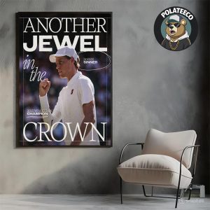 Jannik Sinner 2025 Wimbledon Champion Poster Another Jewell In The Crown Home Decor Poster Canvas