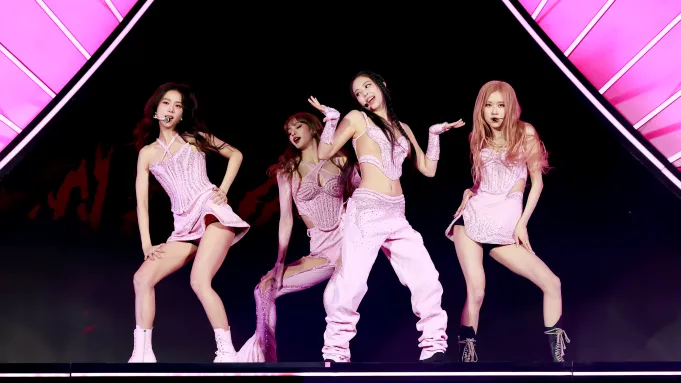 Jisoo, Lisa, Jennie and Rosé of Blackpink perform at 2023 Coachella Valley Music and Arts Festival