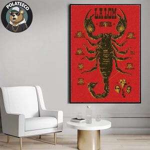 La Lom Southern Euro Tour 2025 Scorpion Poster Schedule Dates And Cities List On November Home Decor Poster Canvas