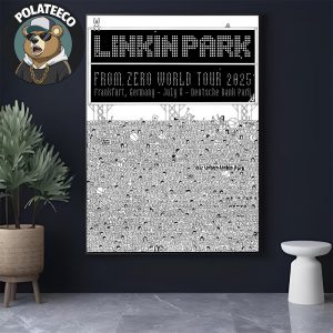 Linkin Park Frankfurt Poster 2025 From Zero World Tour Show At Deutsche Bank Park In Germany On July 8 2025 Home Decor Poster Canvas
