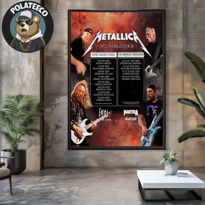 Metallica M72 World Tour 2026 Returns To Europe Schedule Dates Cities And Countries List For One Night Only And No Repeat Weekends Home Decor Poster Canvas
