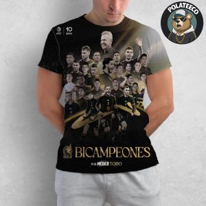 Mexico Bicampeon Campeones 2025 Concacaf Gold Cup Por Mexico Todo All Over Print Shirt