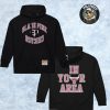 NBA Collaboration Blackpink x Chicago Bulls Black Tee Two Sided All Over Print Shirt