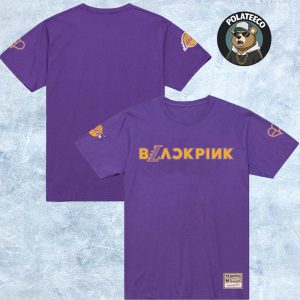 NBA Collaboration Blackpink x Los Angeles Lakers Purple Tee Two Sided All Over Print Shirt