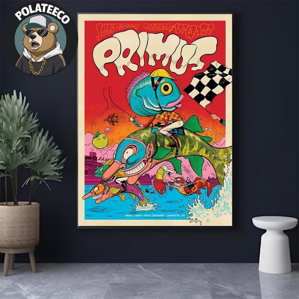 Primus Lafayette 2025 Poster Onward And Upward Summer Tour At Beak And Skiff Apple Orchards In New York On July 18 2025 Home Decor Poster Canvas