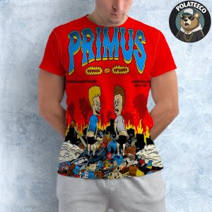 Primus Onward And Upward 2025 Concert Poster At Iroquois Amphitheatre Louisville KY On July 15 2025 All Over Print Shirt