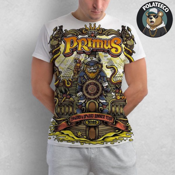 Primus Onward And Upward Summer Tour 2025 Official Poster All Over Print Shirt