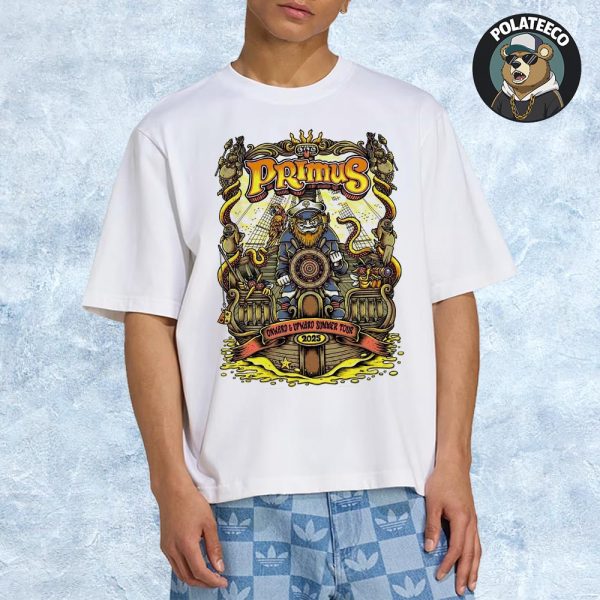 Primus Onward And Upward Summer Tour 2025 Official Poster Unisex T-Shirt