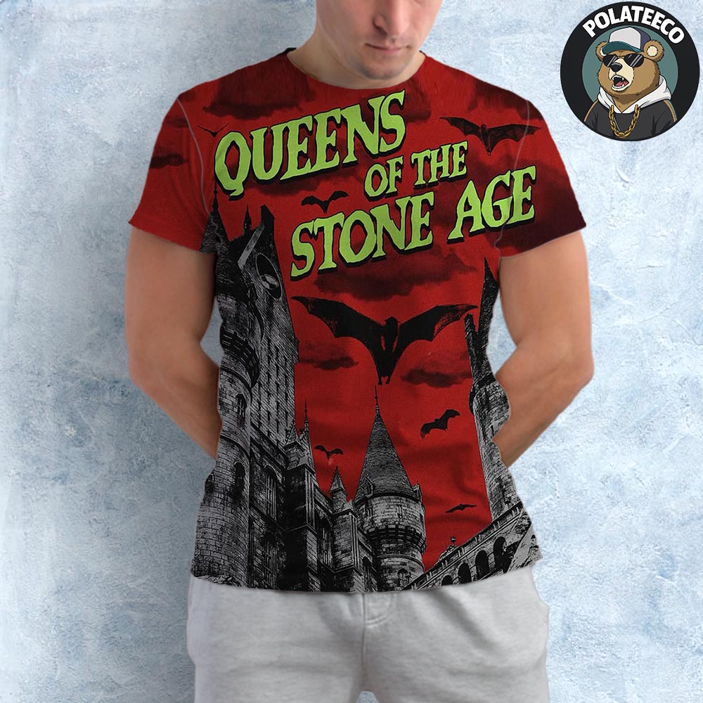 Queens Of The Stone Age Transylvania Romania 2025 Poster Show At Electric Castle On July 18th 2025 All Over Print Shirt Queens Of The Stone Age Transylvania Romania 2025 Poster Show At Electric Castle On July 18th 2025 All Over Print Shirt