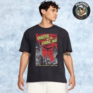 Queens Of The Stone Age Transylvania Romania 2025 Poster Show At Electric Castle On July 18th 2025 Unisex T-Shirt