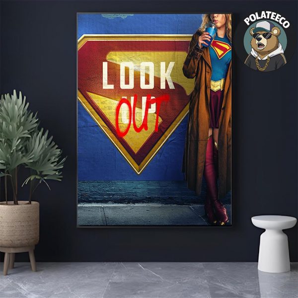 Supergirl First Poster Look Up Out Only In Theaters On June 26 2026 Home Decor Poster Canvas