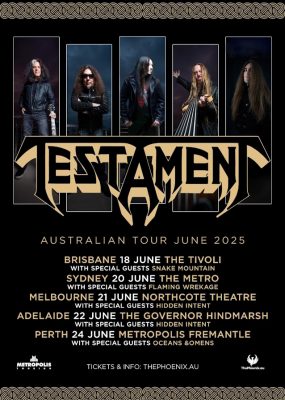 TESTAMENT's CHRIS DOVAS Shares Drum Cam Video Of 'D.N.R.' Performance From Melbourne, Australia