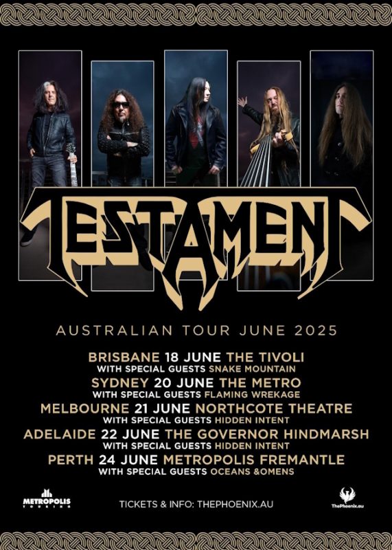 TESTAMENT's CHRIS DOVAS Shares Drum Cam Video Of 'D.N.R.' Performance From Melbourne, Australia
