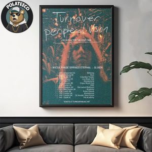Turnover Peripheral Vision Tour 2025 Poster Live In Full For The First Time Schedule Dates And Cities List Home Decor Poster Canvas