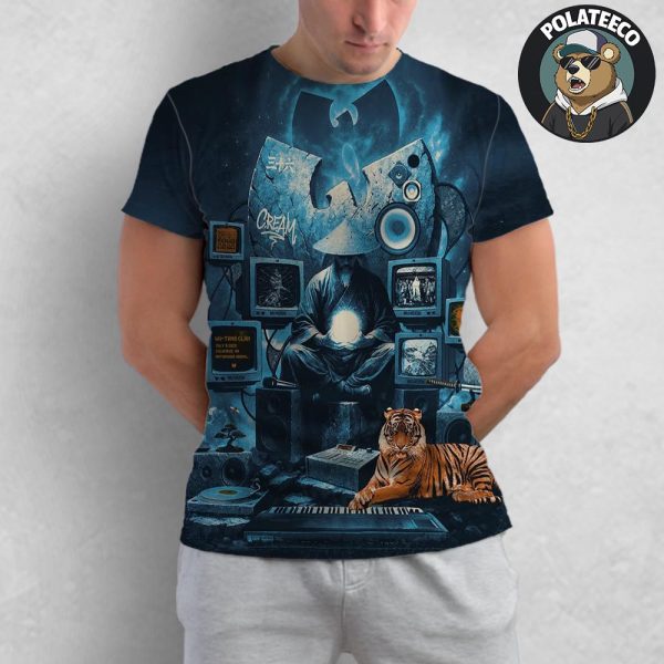 Wu Tang Clan Columbus Ohio 2025 Concert Poster At Nationwide Arena On July 9 All Over Print T-Shirt